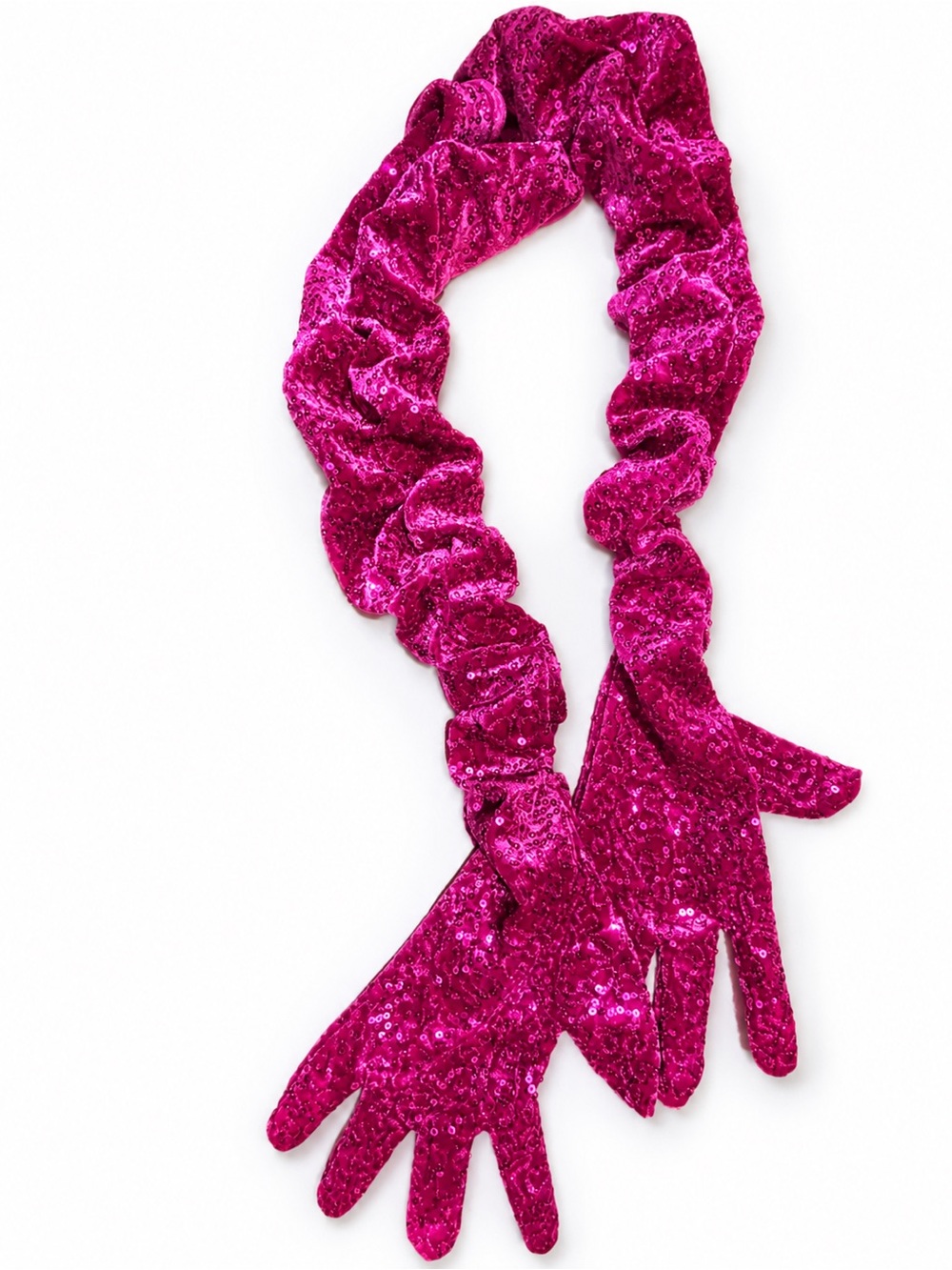 Weissman Glitter Fuchsia Strappy One-Piece Jumpsuit - Picture 7 of 9